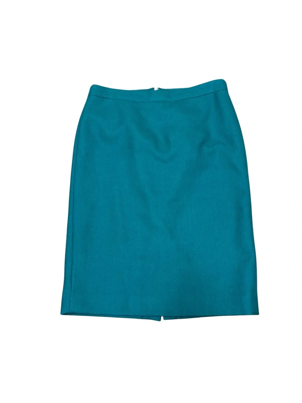 J.Crew Women’s No. 2 Wool Pencil Skirt Emerald Green Size 10T Fall Office Work